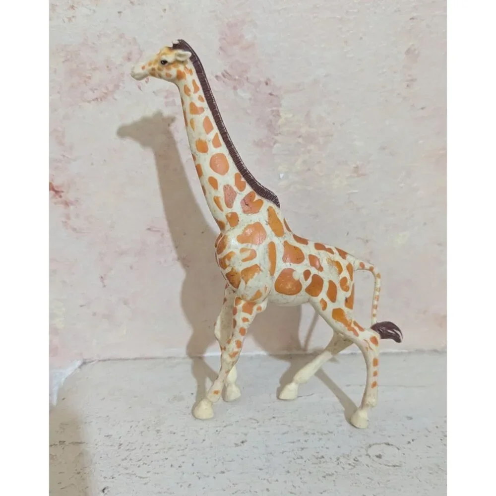 Playskool 1990S Giraffe Figurine Orange Spotted Plastic Toy 7